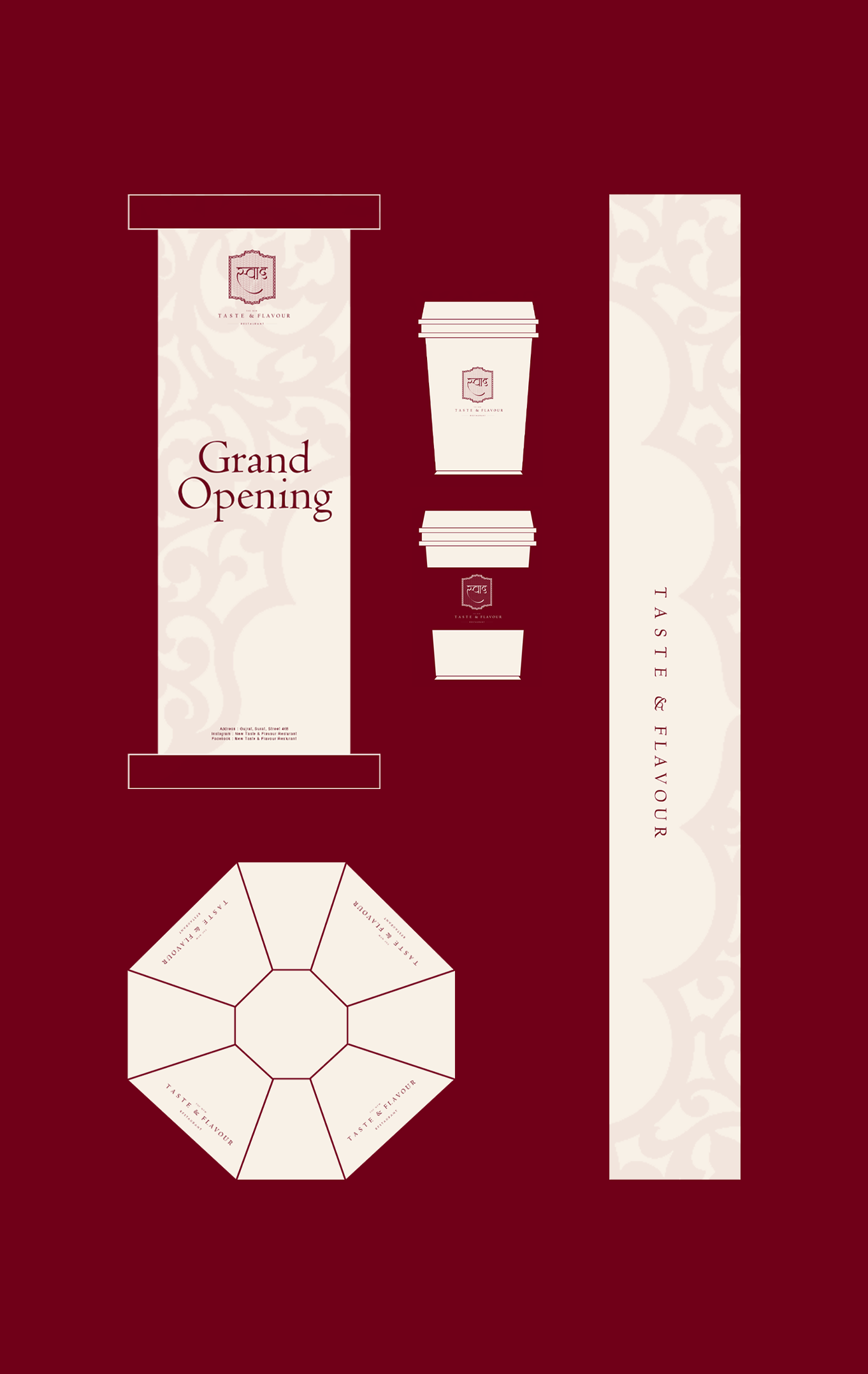 Taste & Flavour brand collateral